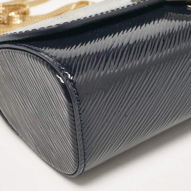 Pre Owned Louis Vuitton Navy Blue Electric Epi Leather Night Box