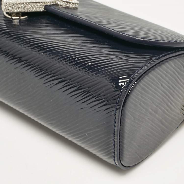 Pre Owned Louis Vuitton Navy Blue Electric Epi Leather Night Box