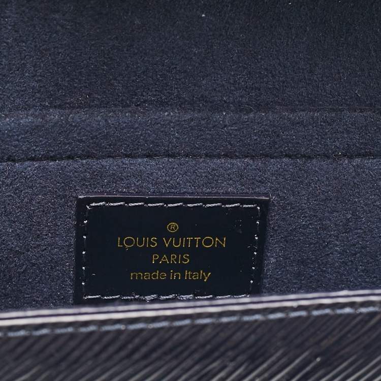 Pre Owned Louis Vuitton Navy Blue Electric Epi Leather Night Box