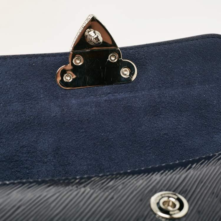 Pre Owned Louis Vuitton Navy Blue Electric Epi Leather Night Box