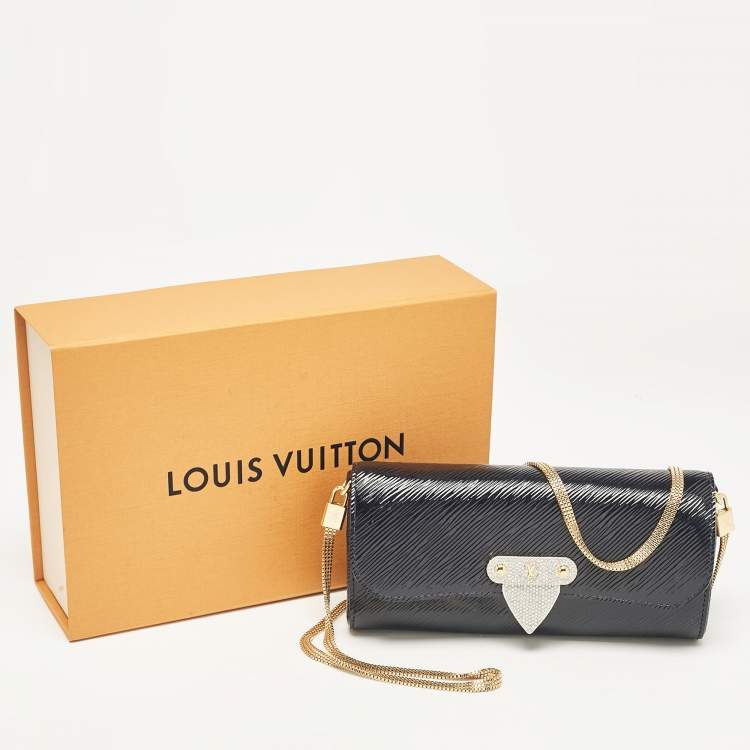 Pre Owned Louis Vuitton Navy Blue Electric Epi Leather Night Box
