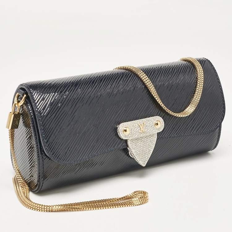 Pre Owned Louis Vuitton Navy Blue Electric Epi Leather Night Box