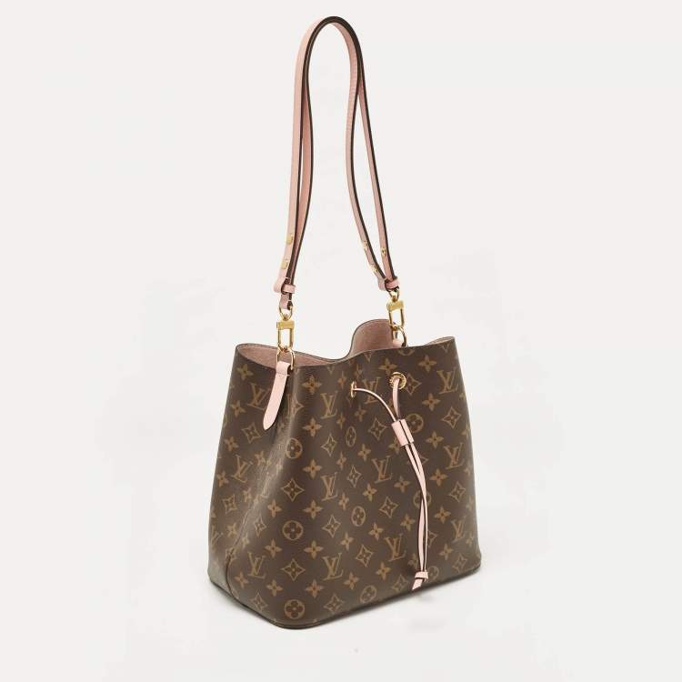 Pre Owned Louis Vuitton Rose Poudre Monogram Canvas NeoNoe MM Bag