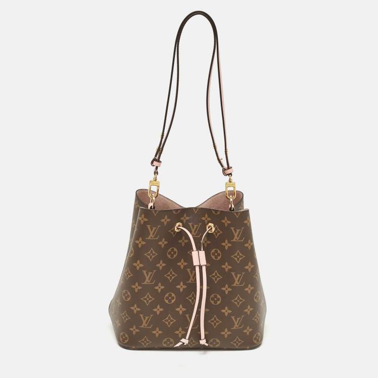 Pre Owned Louis Vuitton Rose Poudre Monogram Canvas NeoNoe MM Bag