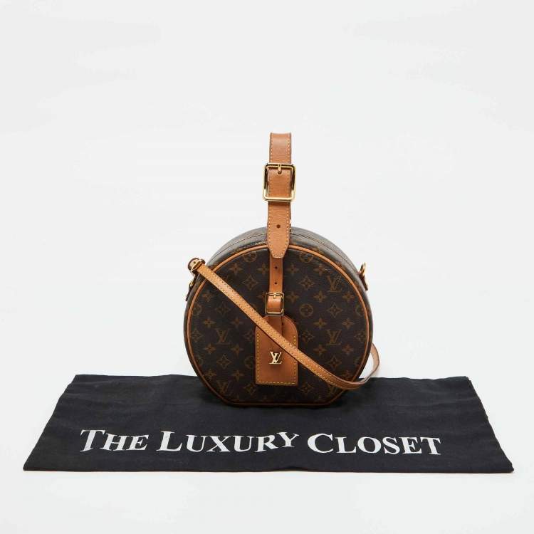 Pre Owned Louis Vuitton Monogram Canvas Petite Boite Chapeau Bag