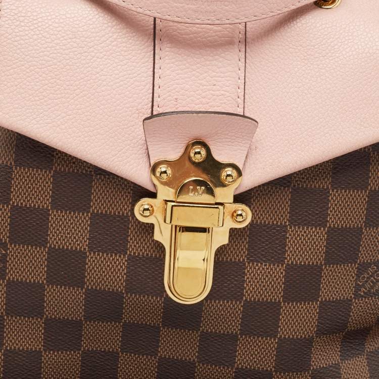 مملوكة مسبقًا Louis Vuitton Magnolia Pink Damier Ebene Canvas Clapton Backpack