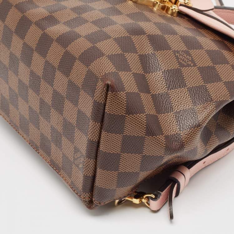مملوكة مسبقًا Louis Vuitton Magnolia Pink Damier Ebene Canvas Clapton Backpack