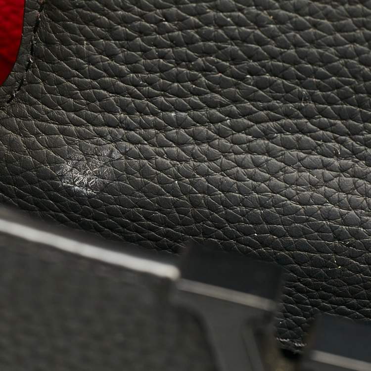 Pre Owned Louis Vuitton Red/Black Taurillon Leather Artycapucines MM Bag