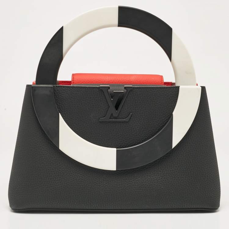 Pre Owned Louis Vuitton Red/Black Taurillon Leather Artycapucines MM Bag