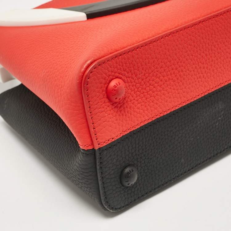 Pre Owned Louis Vuitton Red/Black Taurillon Leather Artycapucines MM Bag