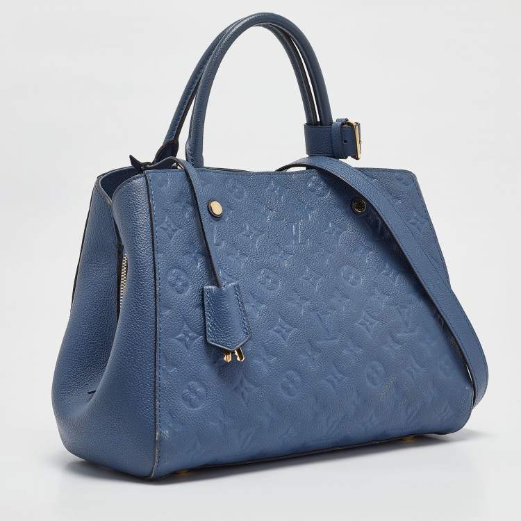 Pre Owned Louis Vuitton Iris Monogram Empreinte Leather Montaigne MM Bag