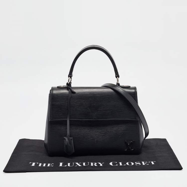 Pre Owned Louis Vuitton Black Epi Leather Cluny BB Bag
