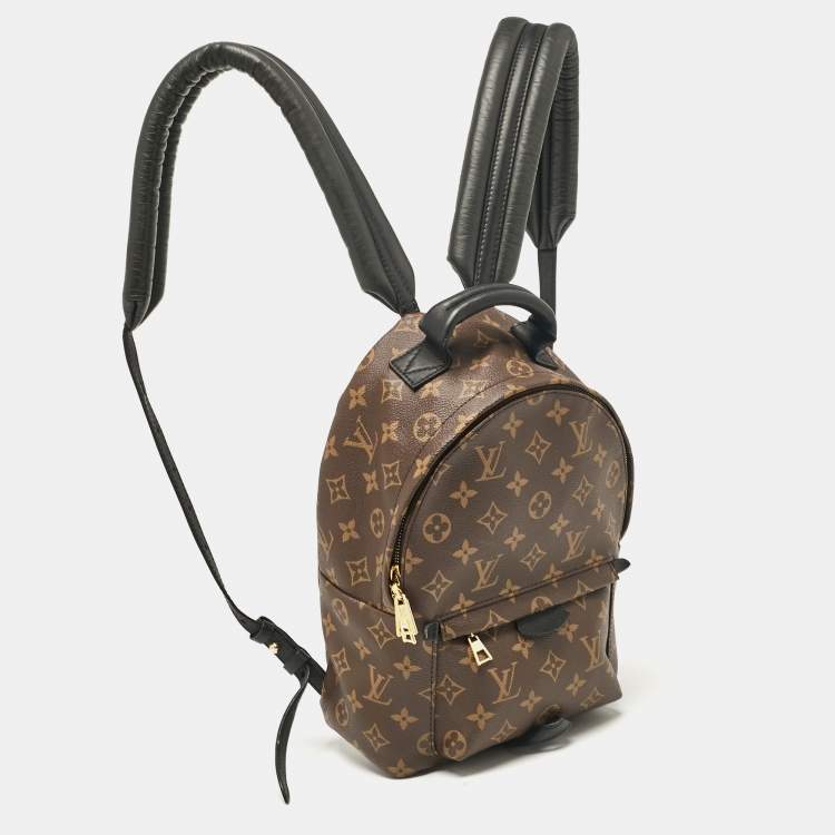 Pre Owned Louis Vuitton Black Monogram Canvas Palm Springs PM Backpack