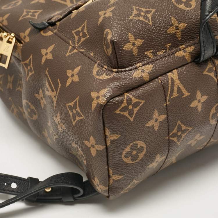 Pre Owned Louis Vuitton Black Monogram Canvas Palm Springs PM Backpack