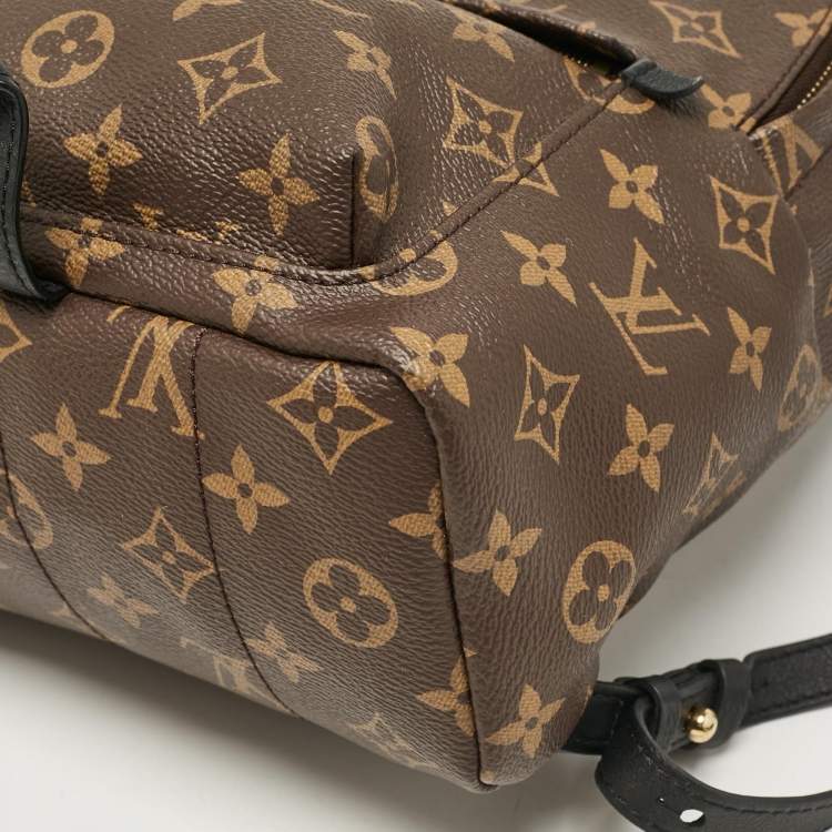 Pre Owned Louis Vuitton Black Monogram Canvas Palm Springs PM Backpack