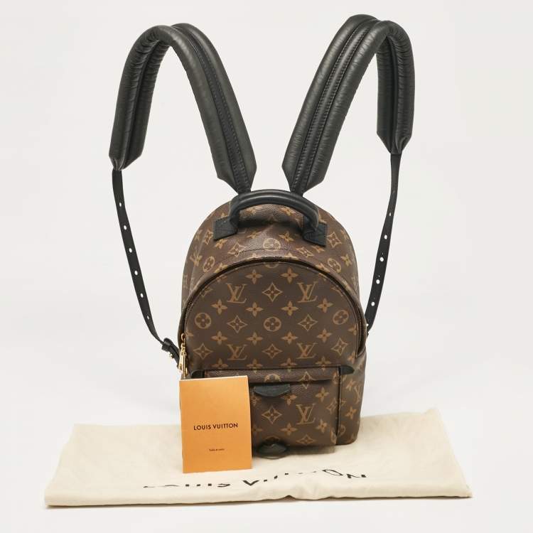 Pre Owned Louis Vuitton Black Monogram Canvas Palm Springs PM Backpack