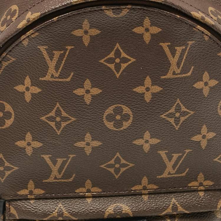 Pre Owned Louis Vuitton Black Monogram Canvas Palm Springs PM Backpack