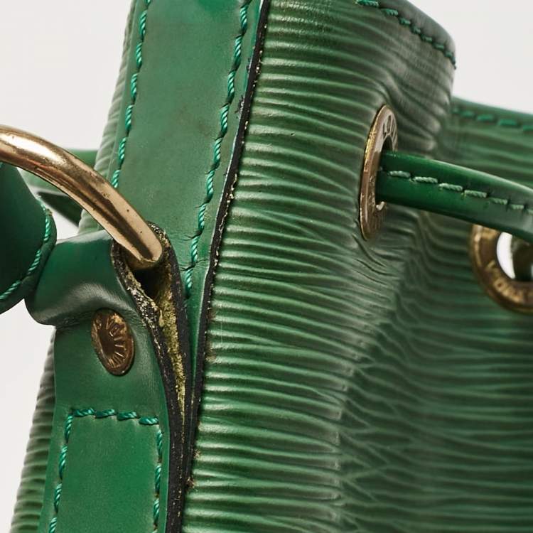 Pre Owned Louis Vuitton Green Epi Leather Petit Noe Bag