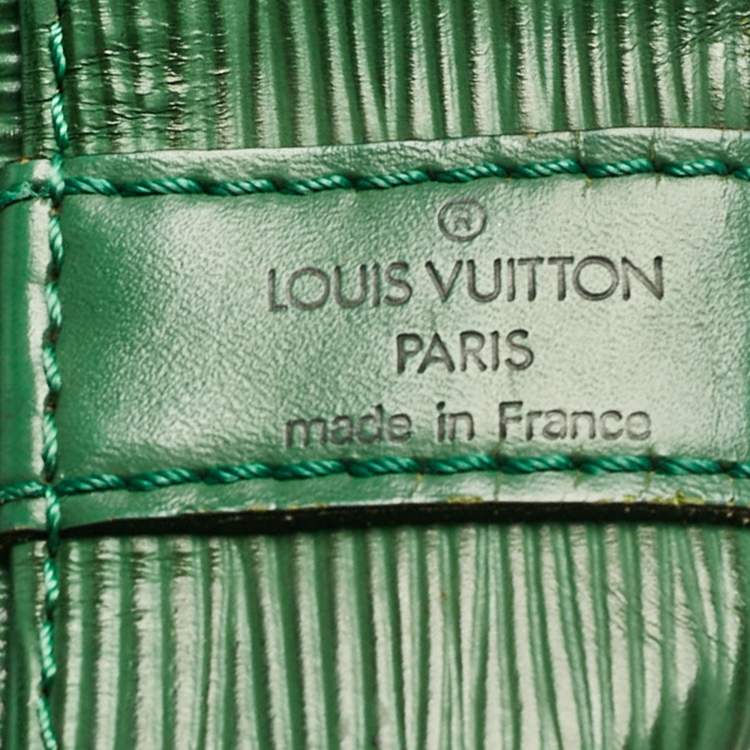 Pre Owned Louis Vuitton Green Epi Leather Petit Noe Bag
