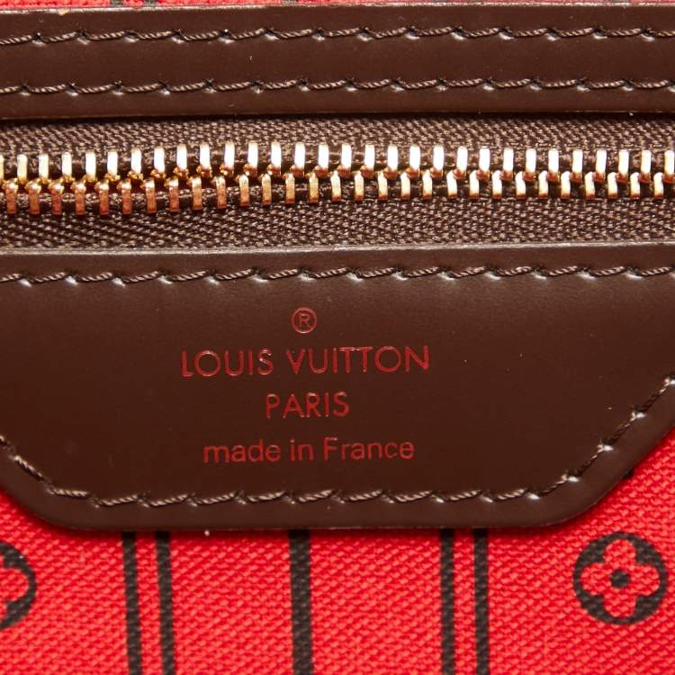 Pre Owned Louis Vuitton Damier Ebene Canvas Neverfull GM Bag