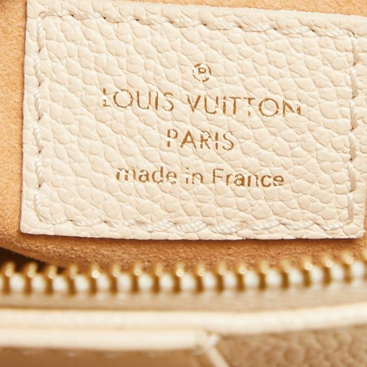 Pre Owned Louis Vuitton Cream Empreinte Leather Multi Pochette Accessoires Bag