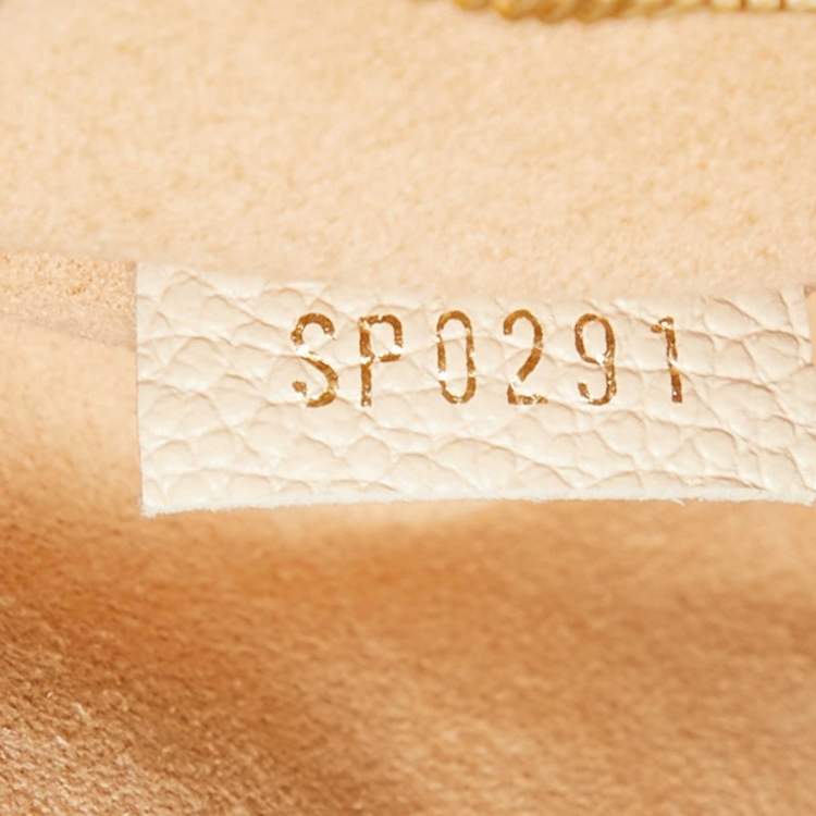 Pre Owned Louis Vuitton Cream Empreinte Leather Multi Pochette Accessoires Bag