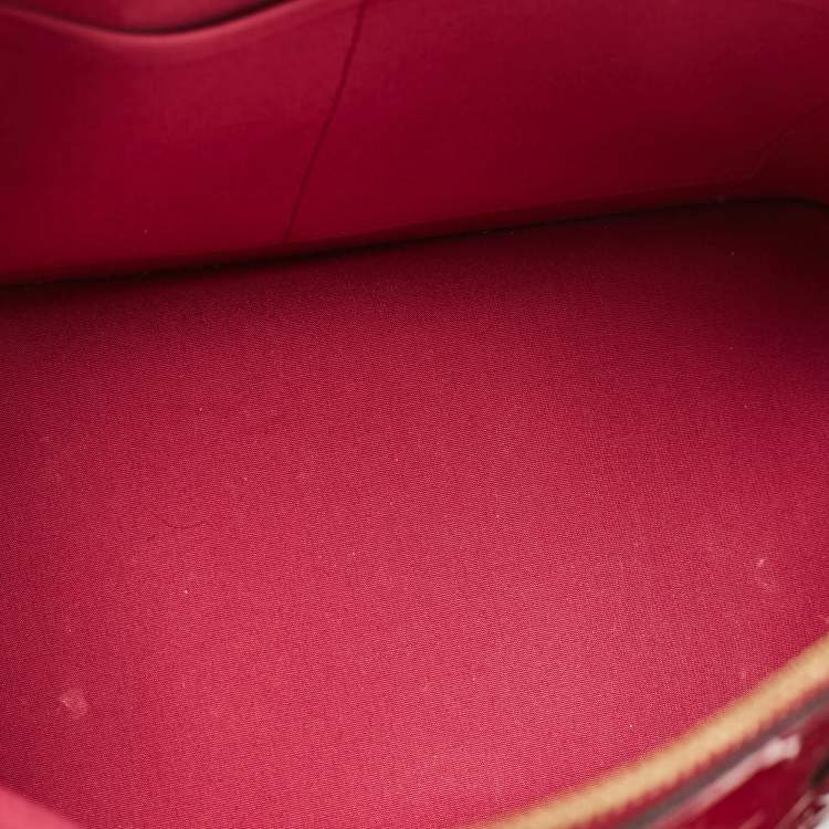 Pre Owned Louis Vuitton Indian Rose Monogram Vernis Alma PM Bag