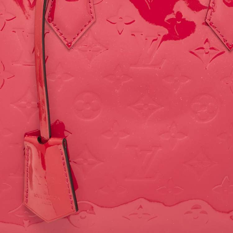 Pre Owned Louis Vuitton Indian Rose Monogram Vernis Alma PM Bag