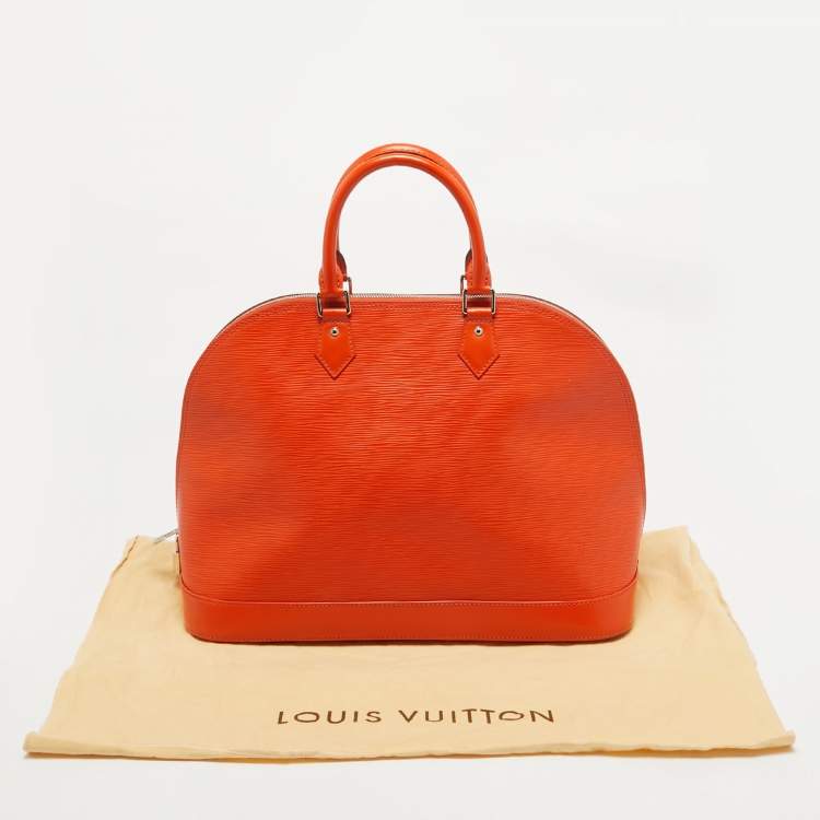 Pre Owned Louis Vuitton Piment Epi Leather Alma GM Bag
