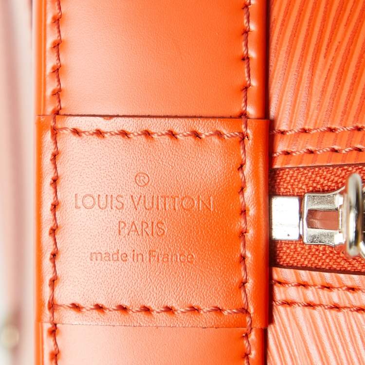 Pre Owned Louis Vuitton Piment Epi Leather Alma GM Bag