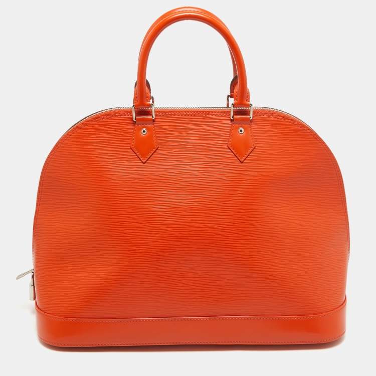Pre Owned Louis Vuitton Piment Epi Leather Alma GM Bag