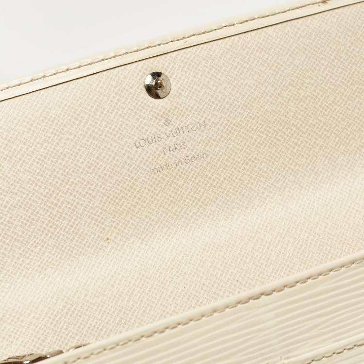 Pre Owned Louis Vuitton Ivorie Epi Leather Sarah Wallet