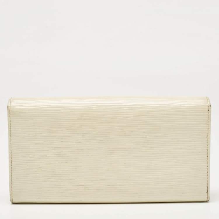 Pre Owned Louis Vuitton Ivorie Epi Leather Sarah Wallet