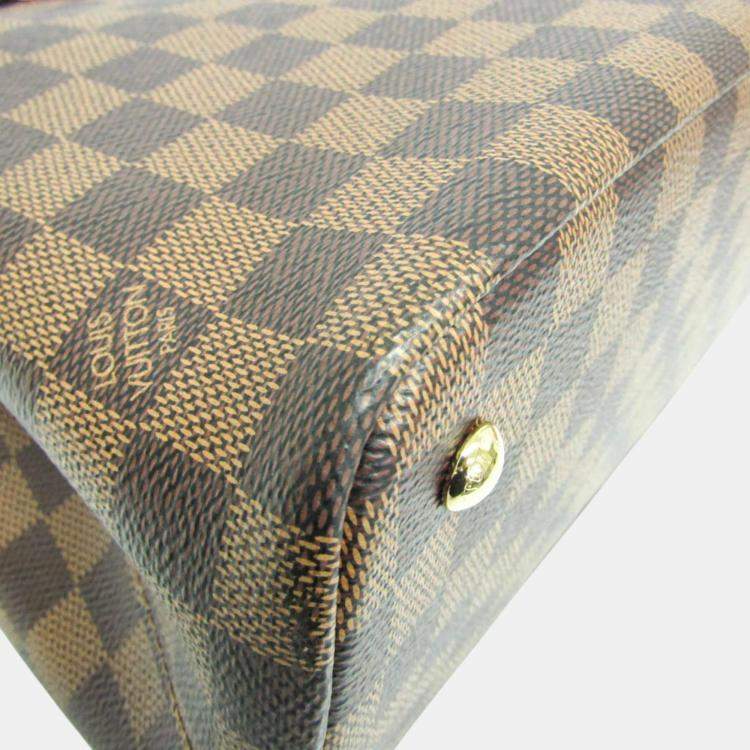 Pre Owned Louis Vuitton Ebene Damier Kensington Handbag