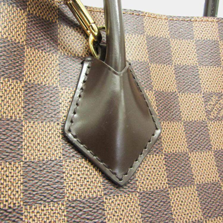 Pre Owned Louis Vuitton Ebene Damier Kensington Handbag
