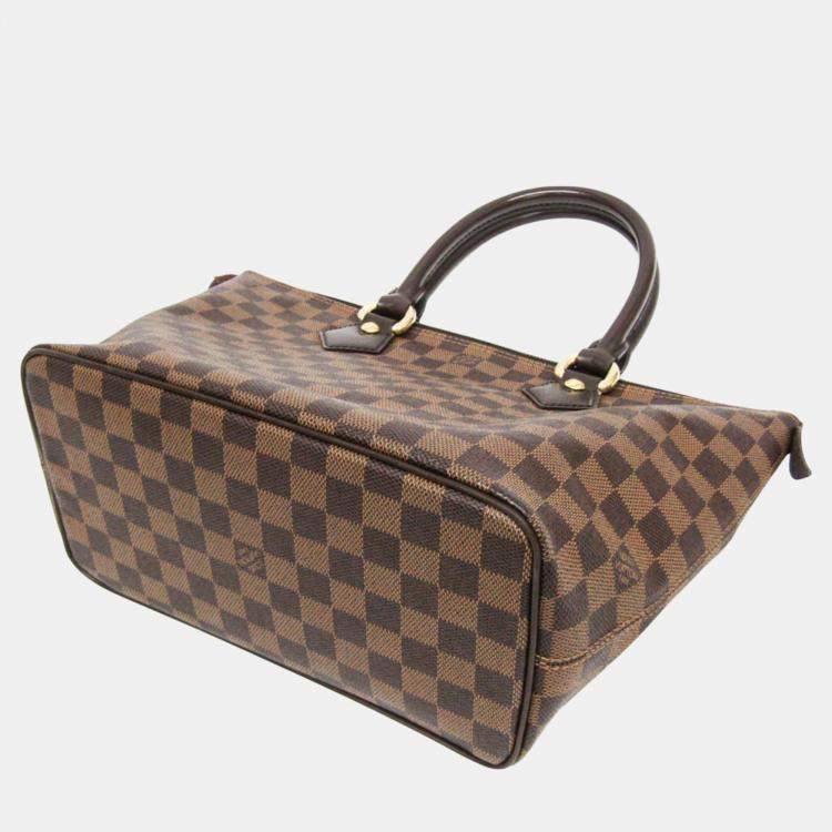Pre Owned Louis Vuitton Ebene Damier Saleya PM Handbag