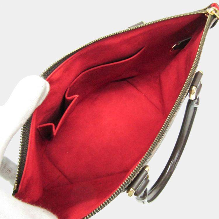 Pre Owned Louis Vuitton Ebene Damier Saleya PM Handbag