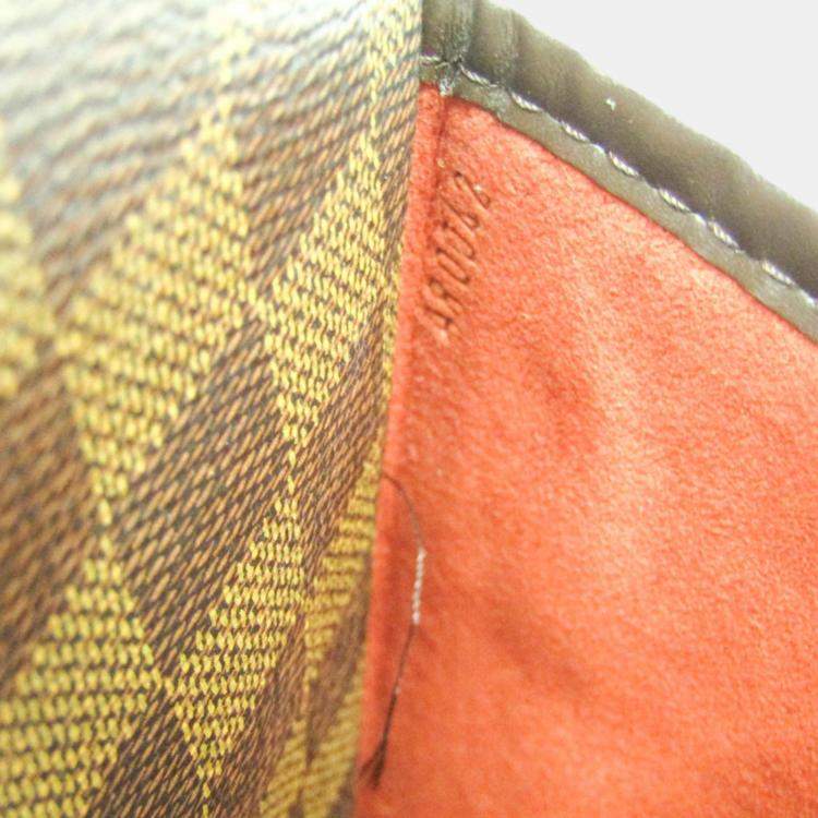 Pre Owned Louis Vuitton Ebene Damier Sarria Horizontal Handbag