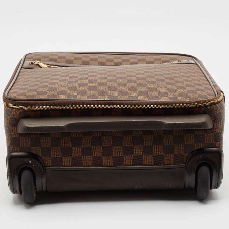 Pre Owned Louis Vuitton Damier Ebene Canvas Pegase 45 Luggage