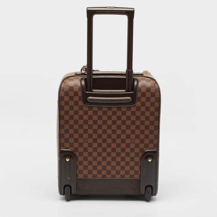 Pre Owned Louis Vuitton Damier Ebene Canvas Pegase 45 Luggage