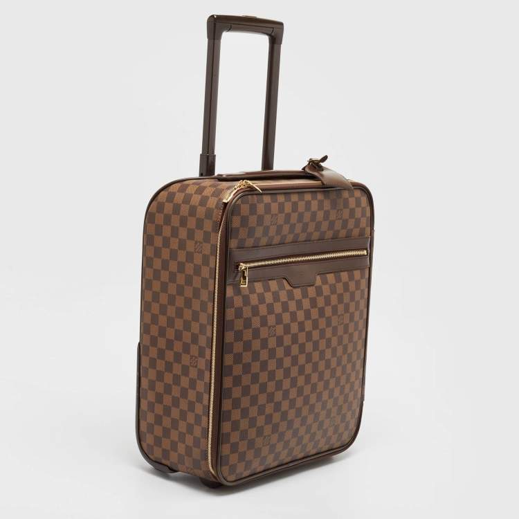 Pre Owned Louis Vuitton Damier Ebene Canvas Pegase 45 Luggage