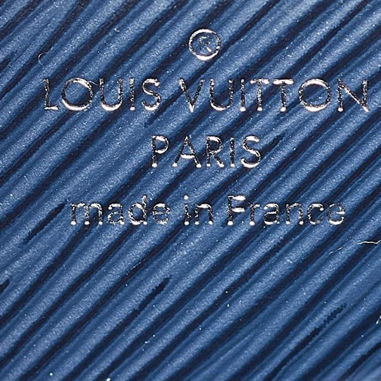 Pre Owned Louis Vuitton Blue/Multicolor Epi Leather Peace Love Twist MM Top Handle Bag