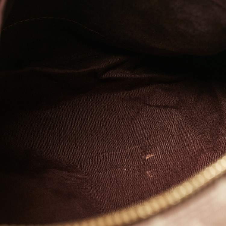 Pre Owned Louis Vuitton Sepia Monogram Mini Lin Canvas Speedy 30 Bag