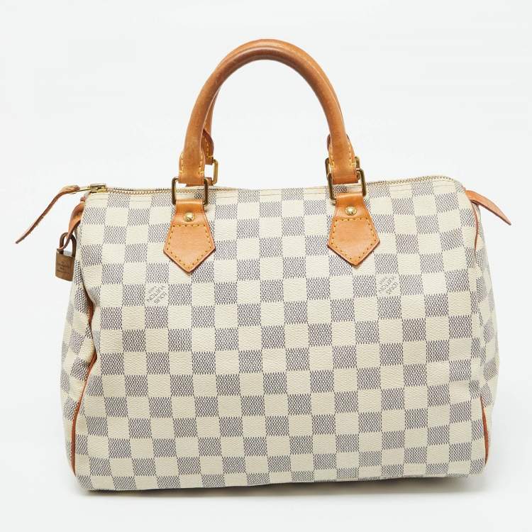 مملوكة مسبقًا Louis Vuitton Damier Azur Canvas Speedy 30 Bag