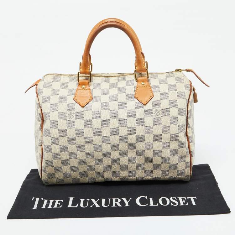 مملوكة مسبقًا Louis Vuitton Damier Azur Canvas Speedy 30 Bag