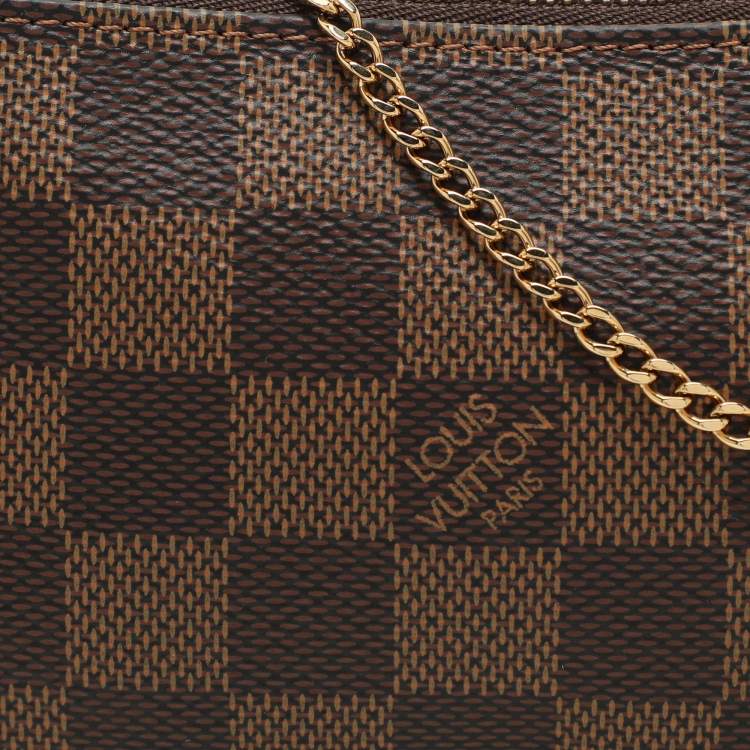 Pre Owned Louis Vuitton Damier Ebene Canvas Mini Pochette Accessoires