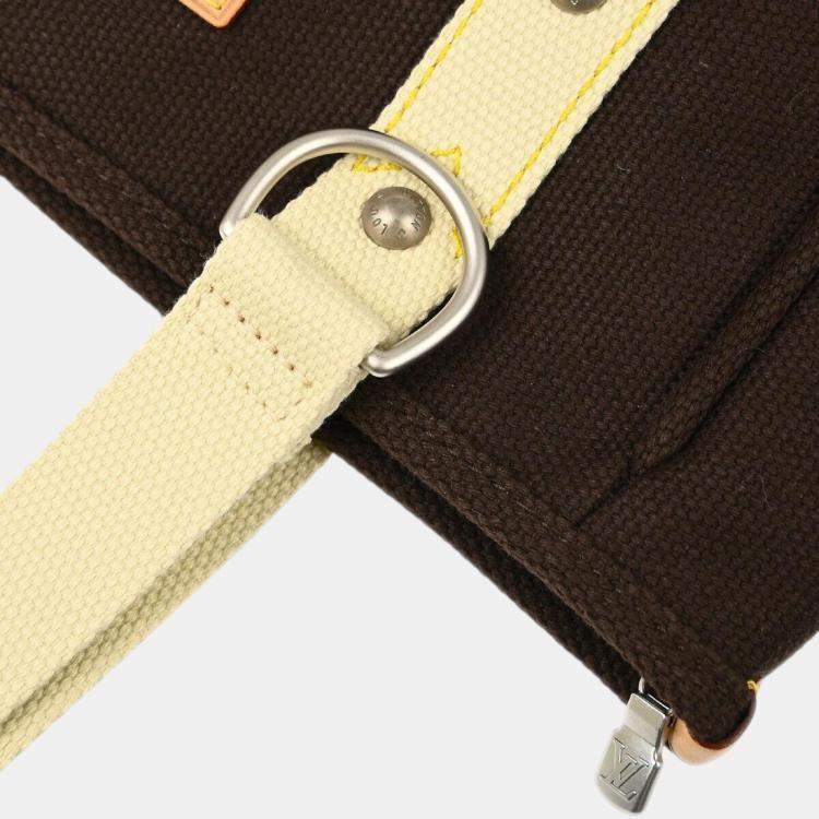 Pre Owned Louis Vuitton Brown Antigua Cabas MM Tote Bag