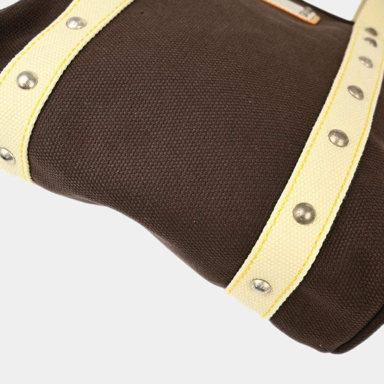 Pre Owned Louis Vuitton Brown Antigua Cabas MM Tote Bag