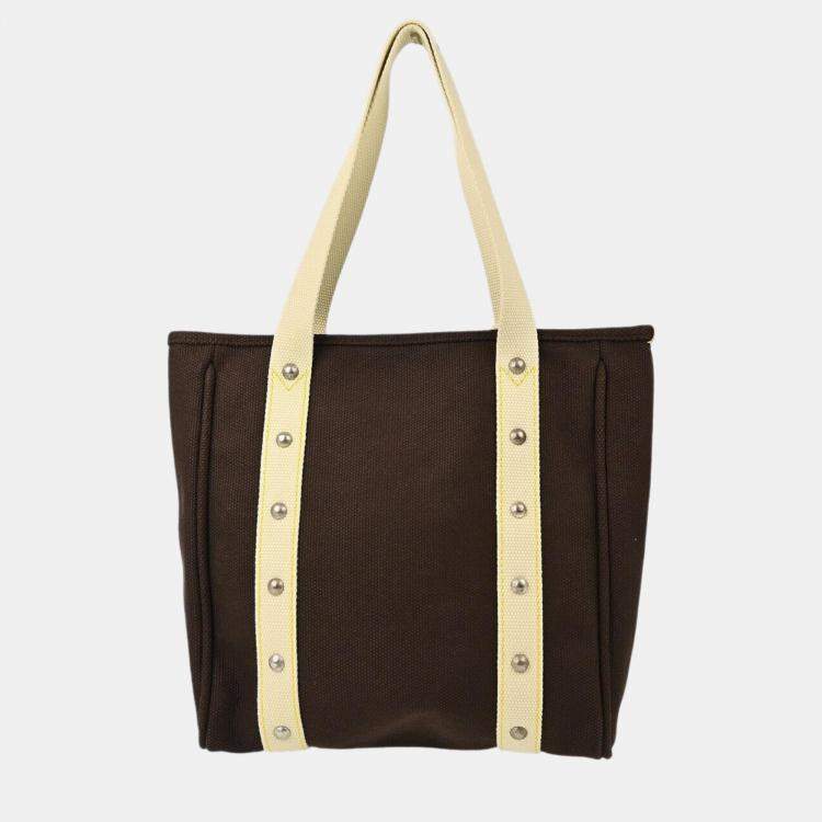 Pre Owned Louis Vuitton Brown Antigua Cabas MM Tote Bag