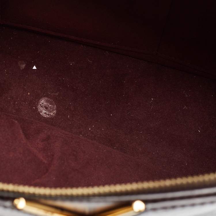 Pre Owned Louis Vuitton Amarante Monogram Vernis Melrose Bag